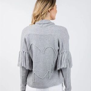 Kerri Rosenthal Cali Cashmere Beau-lero Cardigan - Platinum